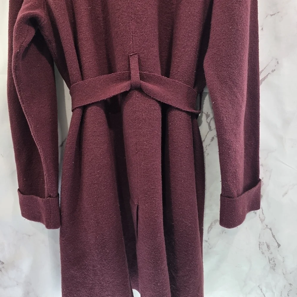 Anthropologie Robe Womens XL Red Moth Wool Blend Housecoat Bath Mayella